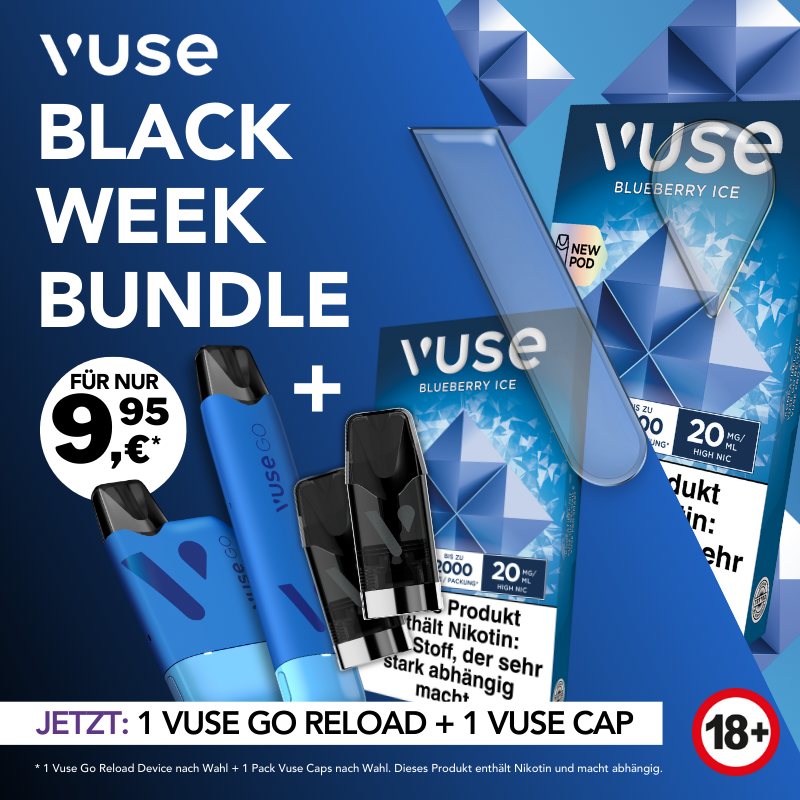 1x Vuse Go Reload Box Blue + 1x Pack Vuse Pods Aktionsbundle