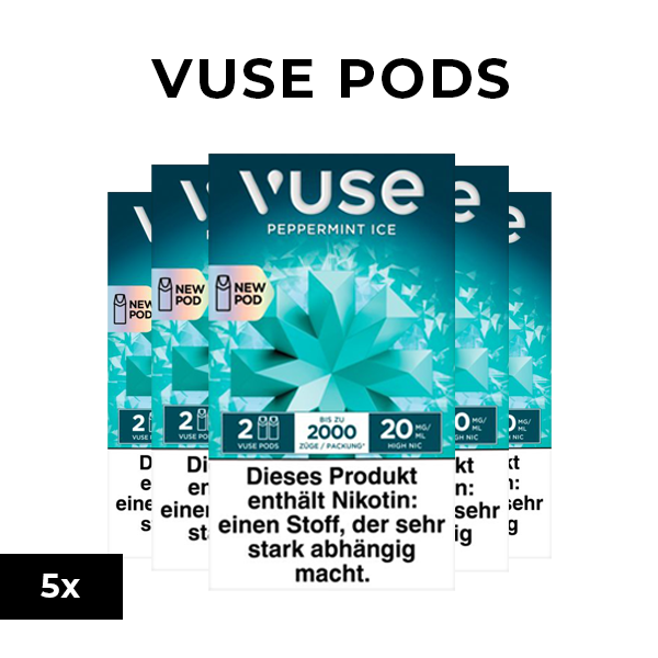 5x VUSE Pods Peppermint Ice