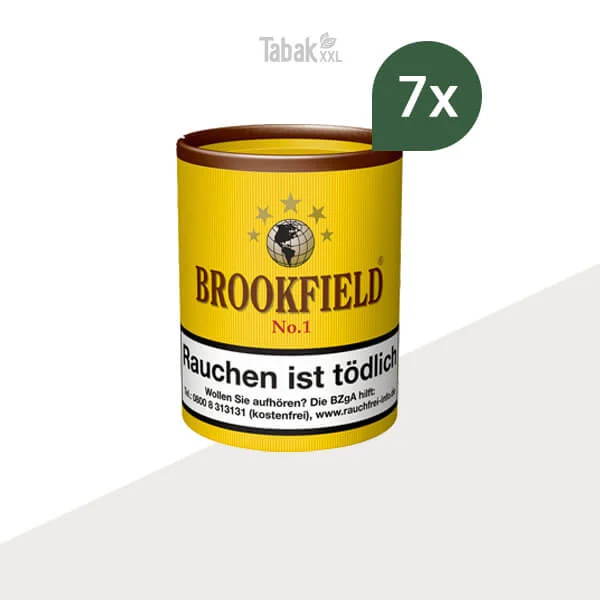 7x Brookfield Pfeifentabak No.1 Dose 