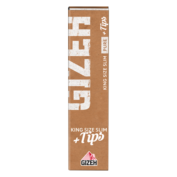 gizeh-blaettchen-pure-king-size-slim-34-blatt-tips-frontal