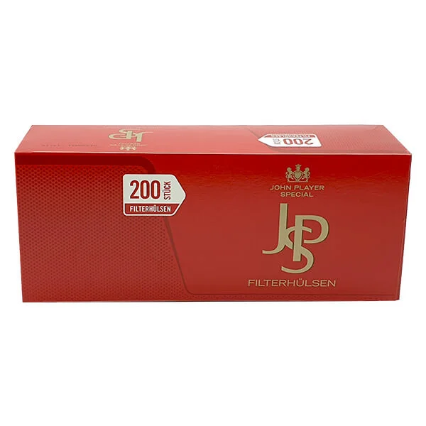 JPS John Player Filterhülsen Rot 200er Packung JPS John Player Filterhülsen Rot 200er Packung