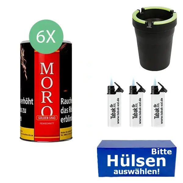 moro-tabak-rot-6-x-dose-mit-waehlbaren-huelsen-und-aschenbecher