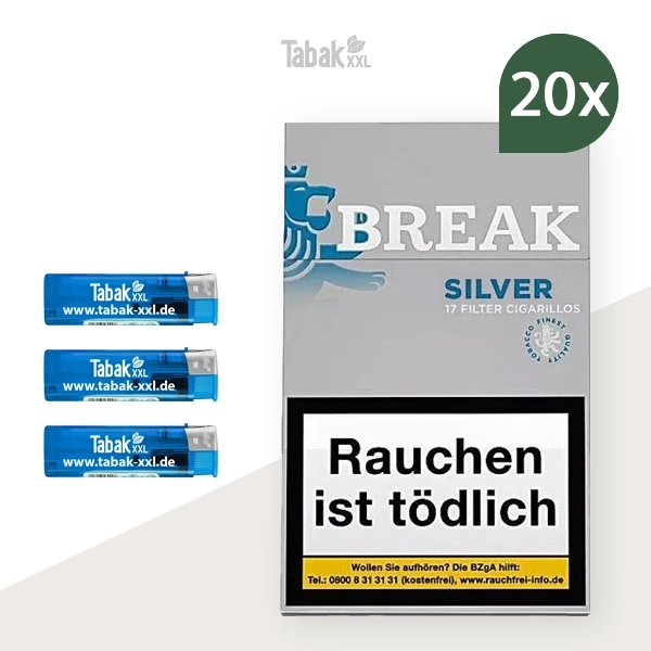 20x-break-zigarillos-silver-m-mit-filter-+-3x-elektro-feuerzeuge 20x-break-zigarillos-silver-m-mit-filter-+-3x-elektro-feuerzeuge