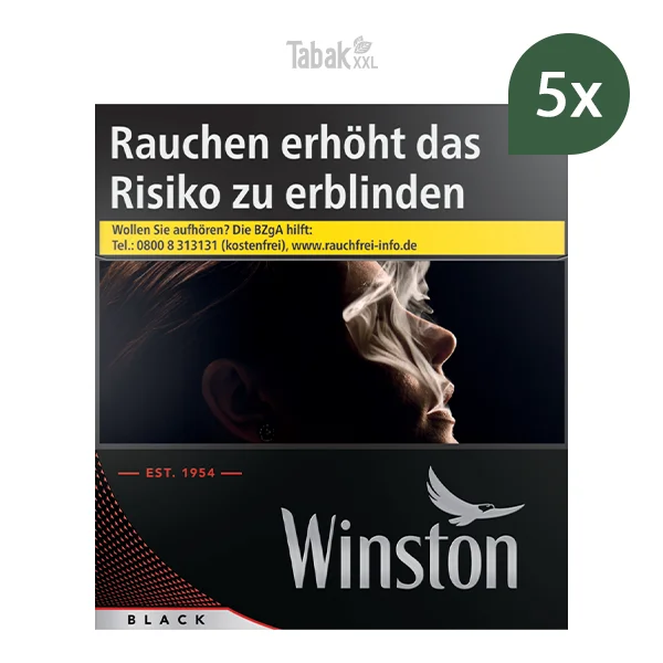 Winston Zigaretten Black 5XL Stange