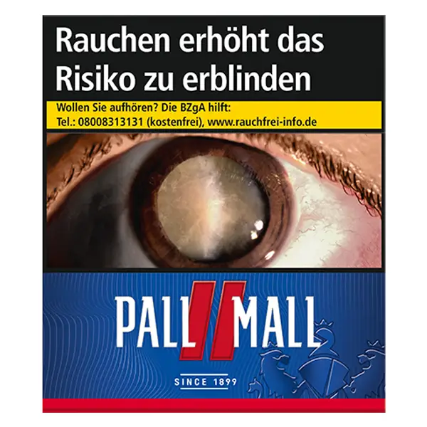 Die Pall Mall red Zigaretten im super Pack.