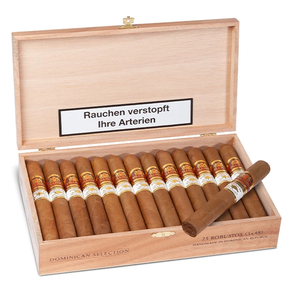 villiger dominican selection zigarren robusto detail
