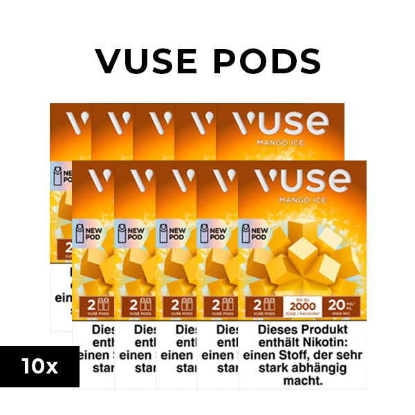 10x VUSE Pods Mango ice