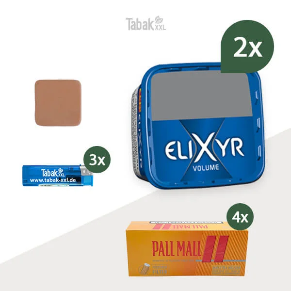 2x-elixyr-volumentabak-blue-mit-pall-mall-huelsen 2x-elixyr-volumentabak-blue-mit-pall-mall-huelsen