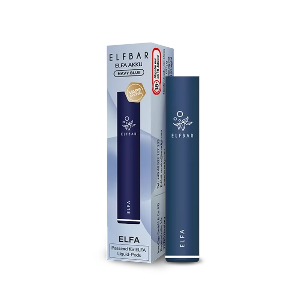 Elfbar E-Zigarette Elfa Akku Navy Blue 500 mAh Mehrweg