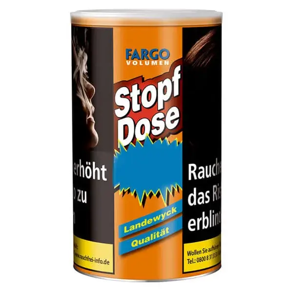 Fargo Feinschnitt-Tabak Orange Stopf-Dose Fargo Feinschnitt-Tabak Orange Stopf-Dose