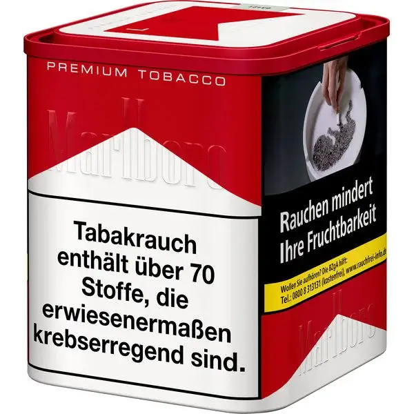 Marlboro Feinschnitt-Tabak Premium Rot M Dose Marlboro Feinschnitt-Tabak Premium Rot M Dose