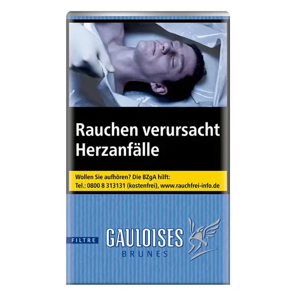 Die Gauloises Brunes Filtre Zigaretten.