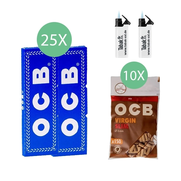 25x-ocb-blaettchen-blau-50-blatt-+-10x-ocb-virgin-slim-filter-+-2x-sturmfeuerzeuge 25x-ocb-blaettchen-blau-50-blatt-+-10x-ocb-virgin-slim-filter-+-2x-sturmfeuerzeuge