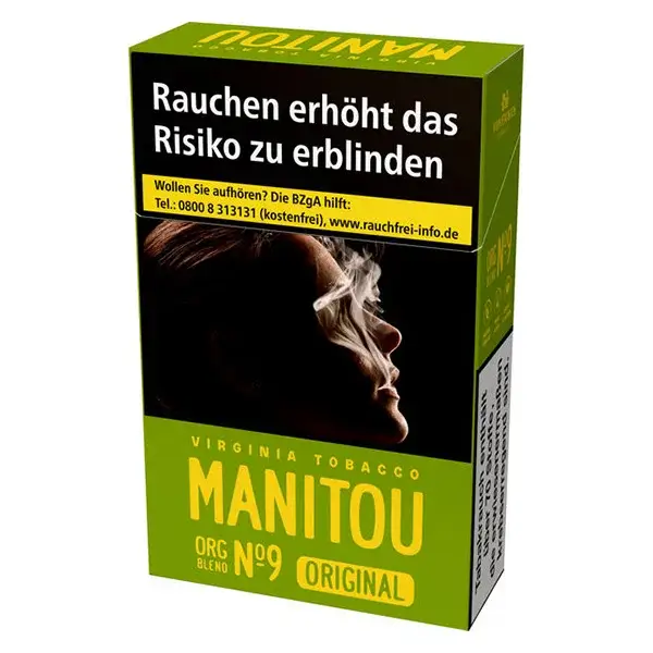 Manitou Zigaretten No.9 Green Organic Blend Manitou Zigaretten No.9 Green Organic Blend