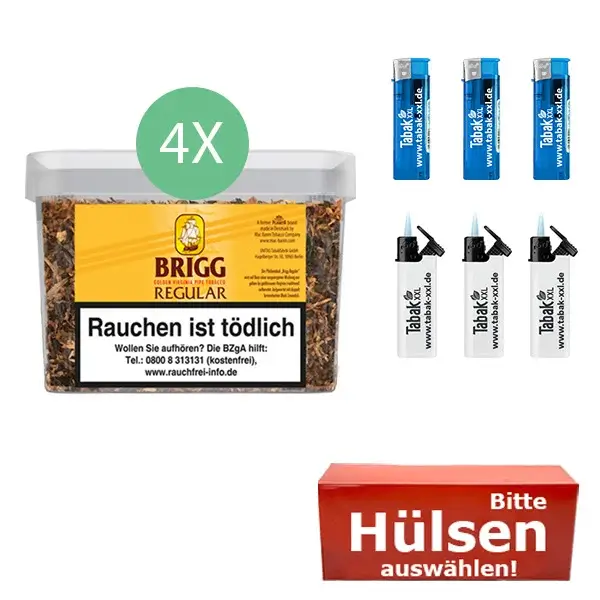 Brigg Tabak Regular 4 x Eimer mit wählbaren Hülsen Brigg Tabak Regular 4 x Eimer mit wählbaren Hülsen