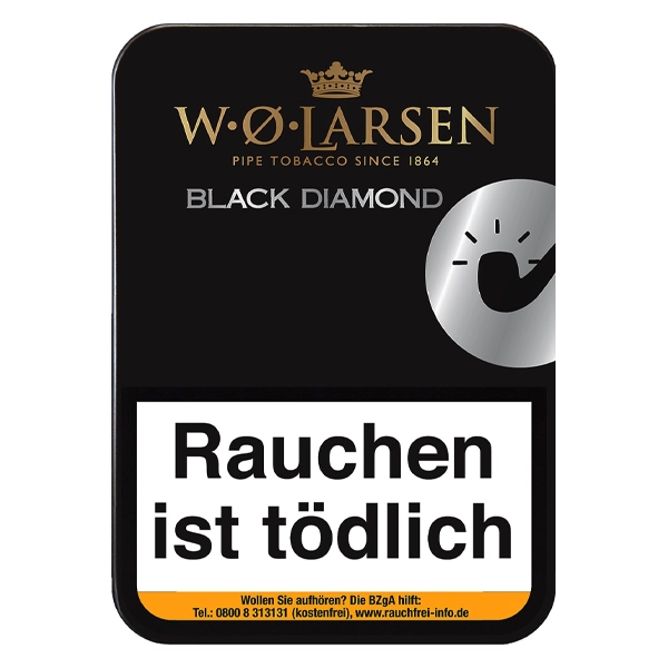 w o larsen pfeifentabak black diamond dose