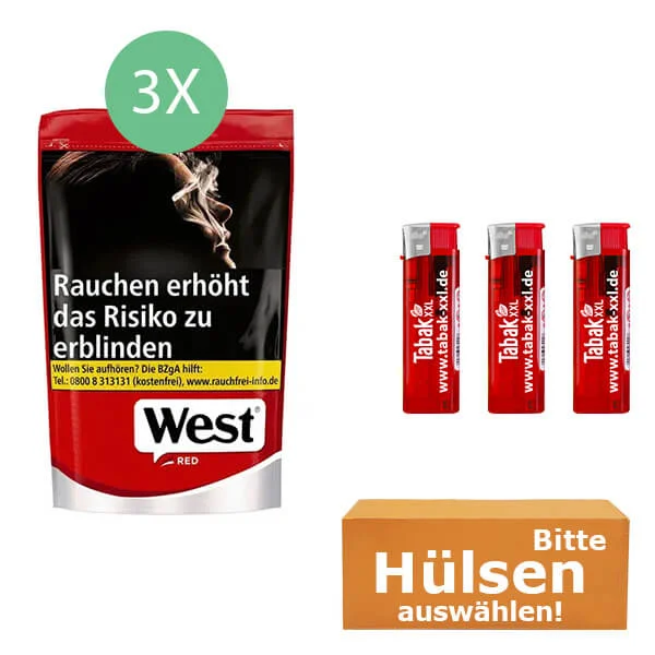 3 x West mit Hülsen