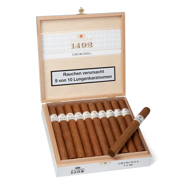 villiger 1492 zigarren churchill kiste detail villiger 1492 zigarren churchill kiste detail
