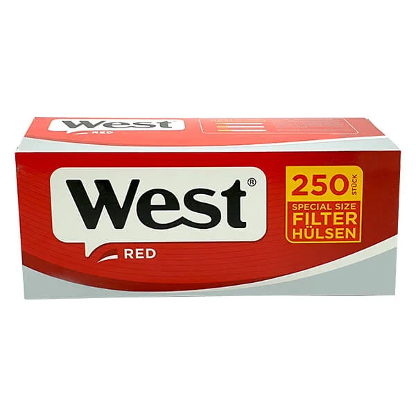 West Special Size Red Filterhülsen 250er Packung West Special Size Red Filterhülsen 250er Packung
