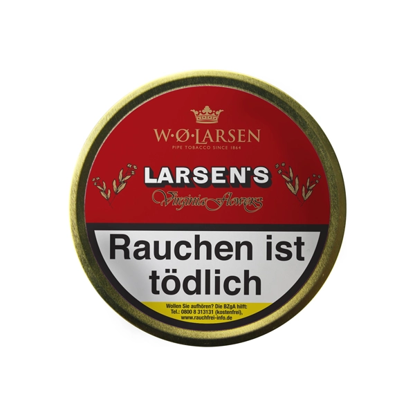 W. O. Larsen Pfeifentabak Virginia Flowers Dose W. O. Larsen Pfeifentabak Virginia Flowers Dose