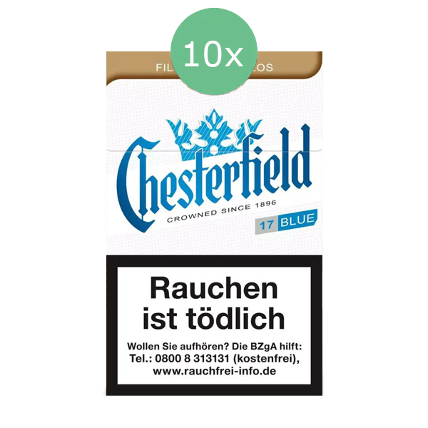 Chesterfield Zigarillos Blue M Stange mit Filter