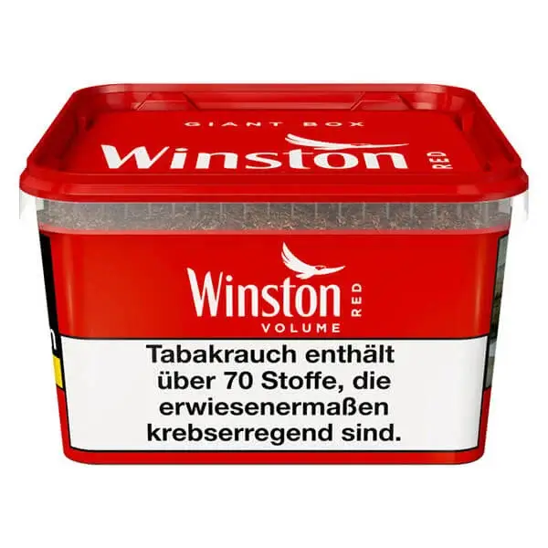 Winston Volumentabak Red Giant Box seitlich Winston Volumentabak Red Giant Box seitlich