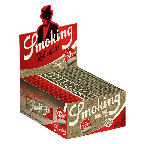 smoking-blaettchen-organic-king-size-24-x-33-blatt-tips-box smoking-blaettchen-organic-king-size-24-x-33-blatt-tips-box