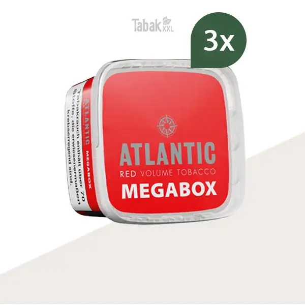 3x Atlantic Volumentabak Red Megabox 3x Atlantic Volumentabak Red Megabox