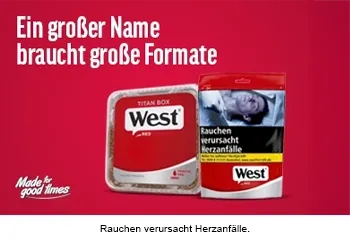 west tabak eimer 400g mobil