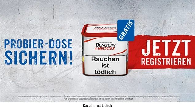 gratis benson hedges dose