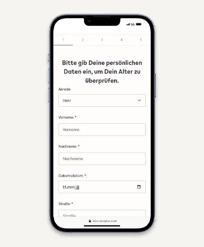 iqos registrieren persoenliche daten