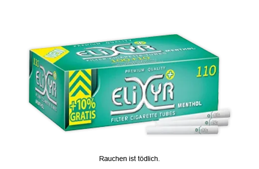 zigarettenhuelsen mit aktivkohlefilter