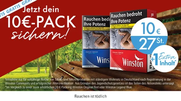 winston probierpaket zigaretten