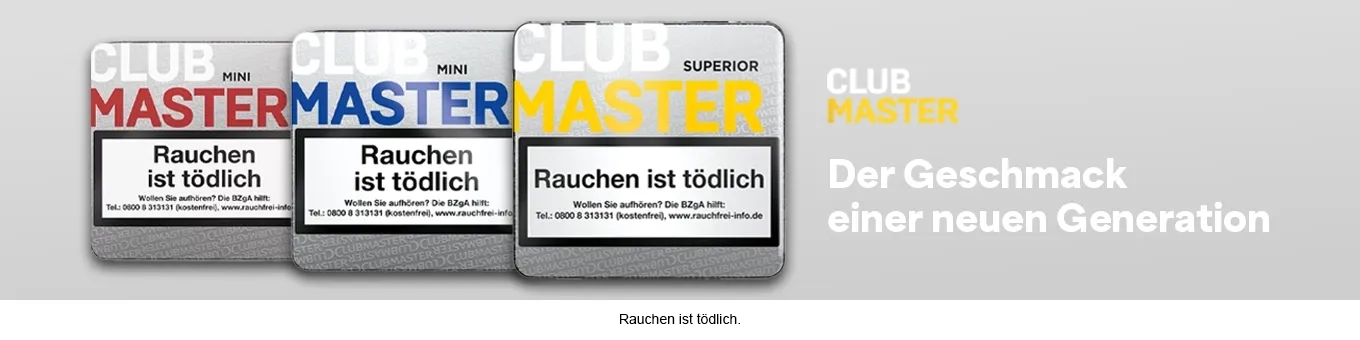 clubmaster zigarillos sorten
