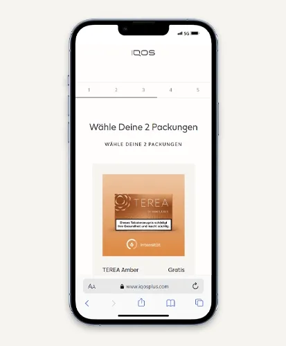 iqos registrieren sorte waehlen