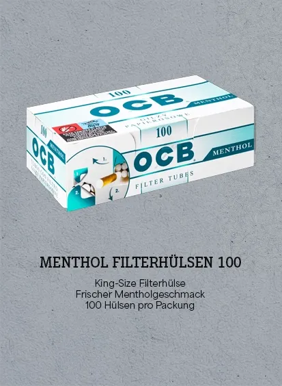 ocb menthol huelsen